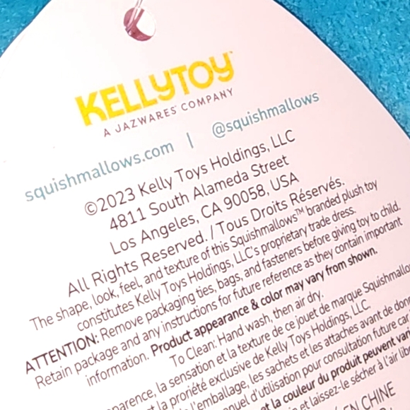 🎃 LUCASTA 🦇 Teal Blue Bat Halloween 2023 Original Squishmallow ☆》NWT《☆ - Picture 6 of 7